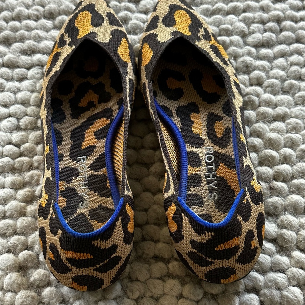 Rothy's Leopard Print Women's Flats - Picture 3 of 4